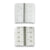 CAM Transparent Aftercare Bandage (Pre-Cut Sheets) - 50 Sheets - 4" x 4" (10cm x 10cm) - Matte