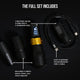 The Legend Pro Tattoo Pen - Liner (5.0mm) - Full Set (2 Batteries + 3 Grips)